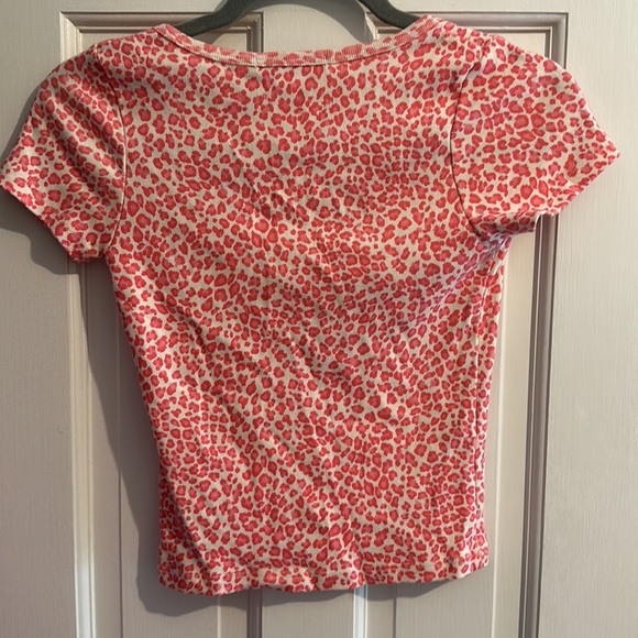 Brandy Melville Pink Cheetah Zelly Top - Picture 3 of 3